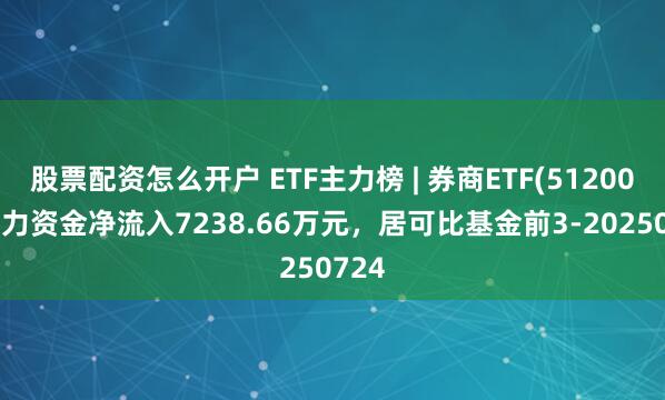 股票配资怎么开户 ETF主力榜 | 券商ETF(512000)主力资金净流入7238.66万元，居可比基金前3-20250724