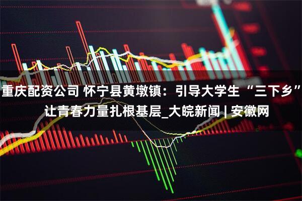 重庆配资公司 怀宁县黄墩镇：引导大学生 “三下乡”   让青春力量扎根基层_大皖新闻 | 安徽网